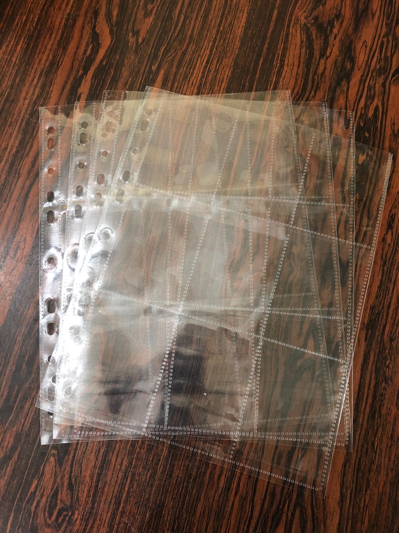 Folha plástica Refil para coleção de cards porta cards